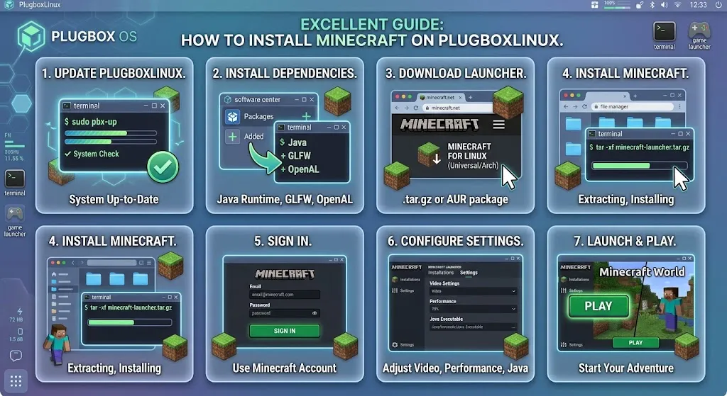 How to Install Minecraft on PlugboxLinux